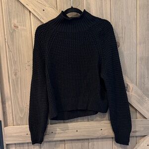 American Eagle Outfitters Black Cowl Neck Sweater